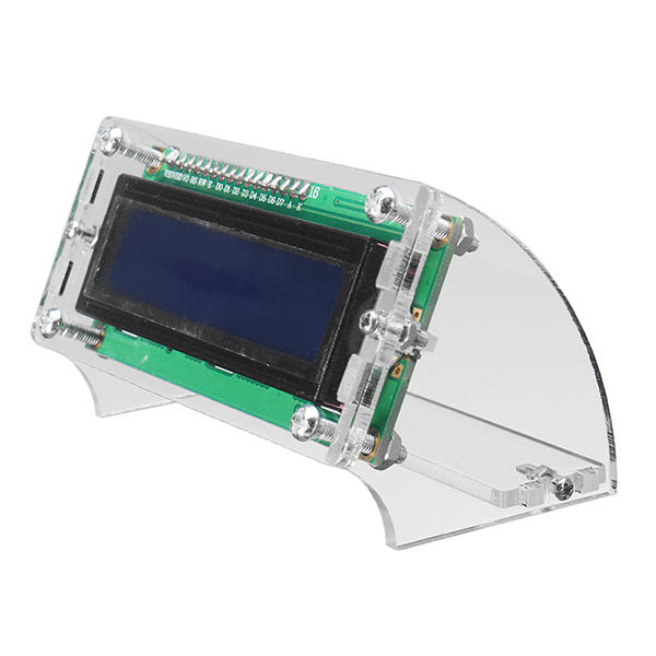 IIC / I2C 1602 Blue Backlight LCD Display Module With Shell Bracket