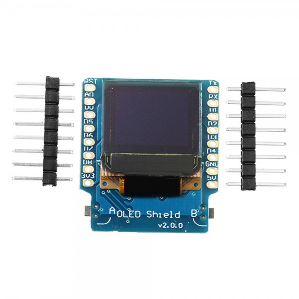 3pcs OLED Shield V2.0.0 For Wemos D1 Mini 0.66 Inch 64X48 IIC I2C Two Button