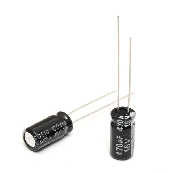 600pcs 12 Value 1uF~470uF Electrolytic Capacitor Assortment Kit 50pcs Each Value
